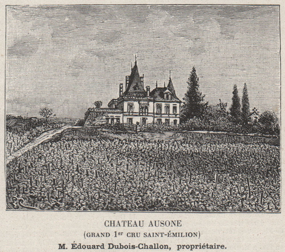 SAINT-ÉMILIONNAIS. Chateau Ausone (Grand 1er Cru Saint-Émilion). SMALL 1908